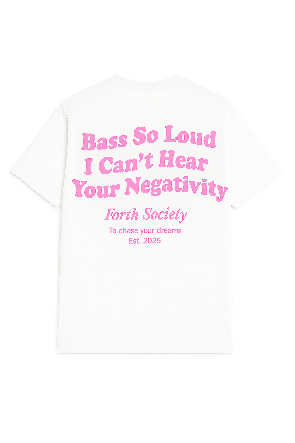 Bass So Loud Tee Pink